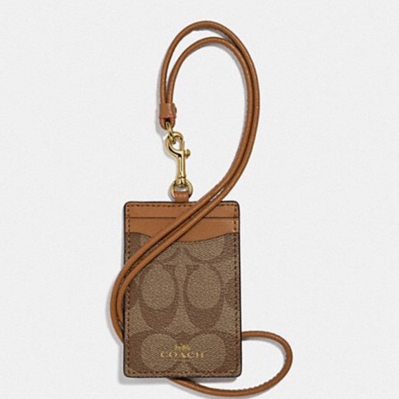 Coach Accessories - COACH Signature Coated Canvas Lanyard